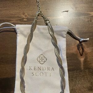 Kendra Scott Two-Tone Braided Herringbone Necklace